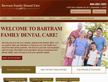 Tablet Screenshot of bartramfamilydental.com